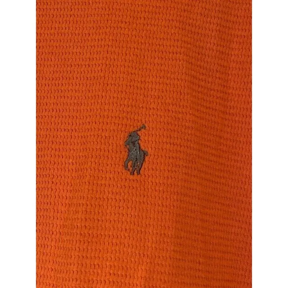 RALPH LAUREN POLO‎ Men's X-LARGE LONG Sleeve SLEEPWEAR Shirt ORANGE